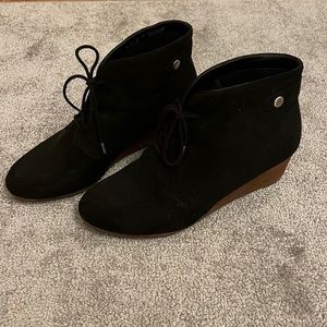 Black wedges/booties